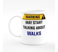 Amelia Gould Apparel Walks May Start Talking About Warning Present Mug Gift 11oz Ceramic Coffee Tea Cup Work Funny