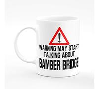 Amelia Gould Apparel Warning May Start Talking About Bamber Bridge - Gift for him her 11oz Premium Grade Mug