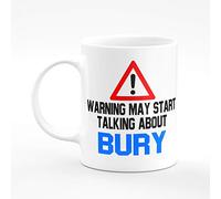 Amelia Gould Apparel Warning may start talking about Bury - Gift for him her 11oz Premium Grade Mug