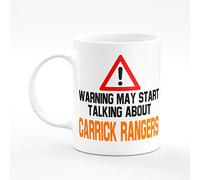 Amelia Gould Apparel Warning May Start Talking About Carrick Rangers - Gift for him her 11oz Premium Grade Mug