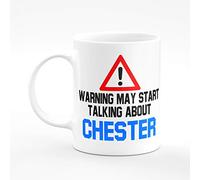 Amelia Gould Apparel Warning may start talking about Chester - Gift for him her 11oz Premium Grade Mug