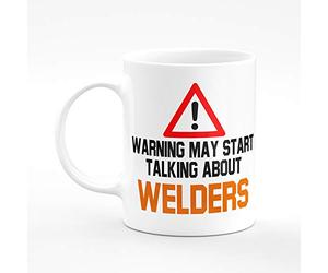 Amelia Gould Apparel Warning may start talking about Harland & Wolff Welders - Gift for him her 11oz Premium Grade Mug