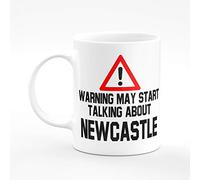 Amelia Gould Apparel Warning may start talking about Newcastle - Gift for him her 11oz Premium Grade Mug
