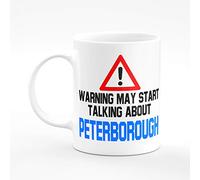 Amelia Gould Apparel Warning may start talking about Peterborough - Gift for him her 11oz Premium Grade Mug