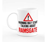 Amelia Gould Apparel Warning May Start Talking About Ramsgate - Gift for him her 11oz Premium Grade Mug