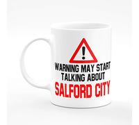 Amelia Gould Apparel Warning may start talking about Salford City - Gift for him her 11oz Premium Grade Mug