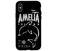 Amelia Island Florida Dolphin, Beach, Aquatic, Marine Case for iPhone X/XS