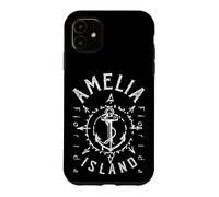Amelia Island Florida Nautical Sailing Compass Rose Case for iPhone 11
