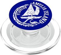Amelia Island, Florida Sailing Sailboat Boat, FL. Waves PopSockets PopGrip for MagSafe