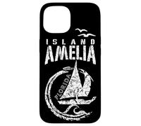 Amelia Island Florida Sailing Sailboat, Waves Case for iPhone 15