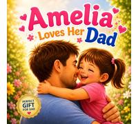 Amelia Loves Her Dad: Personalized Father’s Day Gift Book for Dad (Three Hearts Personalized Name Series (Amelia))