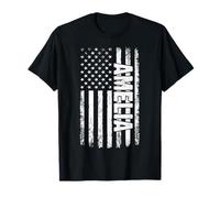 Amelia Personal Name American Flag Retro Women Funny T-Shirt