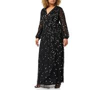 Amelia Rose Women's Sequin Embellished Dress Special Occasion, Black, 12