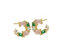 Amelia Scott Gold Lottie Multi Sideways Hoop Earrings - Gold