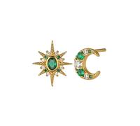 Amelia Scott Gold Luna Moon & Star Asymmetrical Earrings - Gold