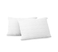 AmeliaHome 2-Piece Set 2 Pillows 30 x 50 cm with Zip Stitching White Reve