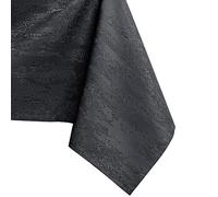 AmeliaHome 80 x 80 cm Tablecloth Table Cloth Stain Protection Lotus Effect Washable Water-Repellent Ornament Anthracite Vesta