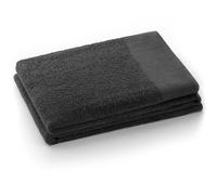 AmeliaHome Amari Hand Towel Grey 50 x 100 cm 100% Cotton Quality Absorbent Graphite Anthracite