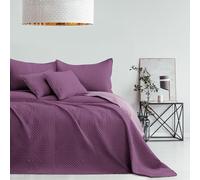 AmeliaHome Bedspread Purple Lilac 200 x 220 cm Bedspread Double-Sided Ultrasonic Quilting Polyester Softa