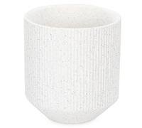 AmeliaHome Ceramic Storage Box Organiser Flower Pot 9 x 9.8 cm Paso Grey