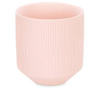 AmeliaHome Ceramic Storage Box Organiser Flower Pot 9 x 9.8 cm Paso Peach