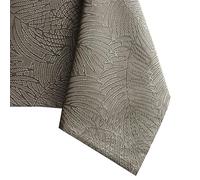 AmeliaHome Lotus Effect Water-Repellent Polyester Tablecloth Cappuccino Gaia 140 x 350 cm