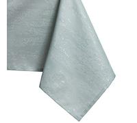AmeliaHome Round Tablecloth, 100 x 100 cm, Stain Protection, Lotus Effect, Washable, Water Repellent, Mint Ornament, Vesta