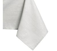 AmeliaHome Round Tablecloth, 110 x 110 cm, Stain Protection, Lotus Effect, Washable, Water-Repellent Table Cloth, Vesta Ornament, Ecru