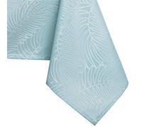 AmeliaHome Round Tablecloth, 120 x 120 cm, Stain Protection, Lotus Effect, Washable, Water Repellent, Gaia Ornament, Light Blue