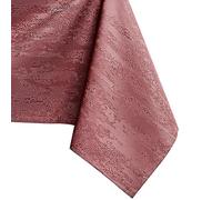AmeliaHome Round Tablecloth, 140 x 140 cm, Stain Protection, Lotus Effect, Washable, Water Repellent, Ornament, Vesta Old Pink