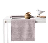 AmeliaHome Table Runner Set 35 x 250 cm and 115 x 250 cm Lotus Effect Water-Repellent Snakeskin Pattern Powder Pink Vesta