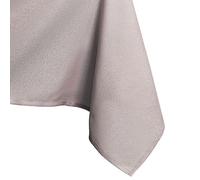 AmeliaHome Tablecloth 110 x 110 cm, Stain Protection, Lotus Effect, Washable, Waterproof, Gloss, Smooth, Empire Dusty Pink