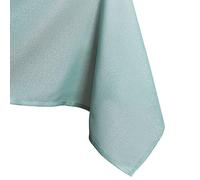 AmeliaHome Tablecloth 130 x 130 cm Tablecloth Stain Protection Lotus Effect Washable Water-Repellent Glossy Smooth Empire Mint