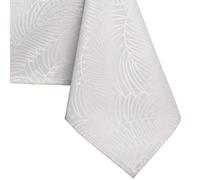 AmeliaHome Tablecloth 150 x 300 cm Tablecloth Stain Protection Lotus Effect Washable Water-Repellent Ornament Ecru Gaia