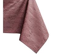 AmeliaHome Vesta 80273 Oval Tablecloth 130 x 180 cm Lotus Effect Water-Repellent Snakeskin Pattern Dusky Pink