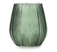 AmeliaHome Vitoria Vase 12 x 13.5 cm Decorative Glass Table Vase Bottle Green