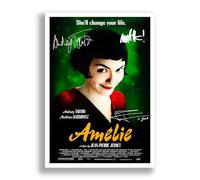 Amelie Cast Signed A4 Poster Photo Print Framed Autograph Gift Audrey Tautou Movie Film Printed Autograph Film Gifts Print Photo Picture Display (A3 Poster Only)
