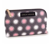 AMÉLIN ARCHIVE Canvas Zipper Pouch, Vintage Inspired Pencil Case for Adults, Travel Toiletry Bag, Small Pouch Bag for Supplies, Makeup or Toiletries (La Fonda Del Sol), La Fonda Del Sol, Vintage