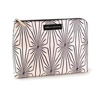 AMÉLIN ARCHIVE Large Canvas Zipper Pouch, Vintage Inspired Pencil Case for Adults, Travel Toiletry Bag, Pouch Bag for Supplies, Makeup or Toiletries (Composition)