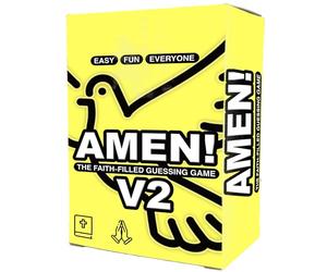 Amen 2 Christian Charades Game - Bible-Based Fun for Teens, Groups, and Church Gatherings - Guess The Word or Phrase with Talking and Actions - Interactive and Faith-Filled Entertainment