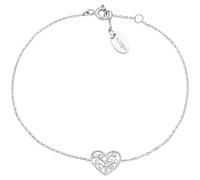 Amen 9ct Gold Rhodium Plated White Cubic Zirconia Bracelet of Length 16+1+1cm Reference is BR2104 Gold