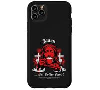 Amen, aber erstmal Kaffee geliebter Cafe Church Saying Case for iPhone 11 Pro Max
