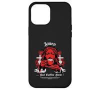 Amen, aber erstmal Kaffee geliebter Cafe Church Saying Case for iPhone 12 Pro Max