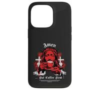 Amen, aber erstmal Kaffee geliebter Cafe Church Saying Case for iPhone 13 Pro