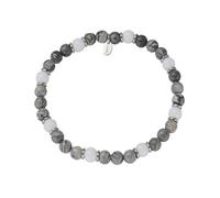 Amen ACBRU6EL03 Men's Bracelet Steel Collection 316L Stainless Steel Stretch Bracelet with Steel Finish and Coloured Agate. Reference is: ACBRU6EL03