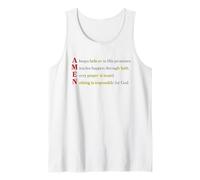 Amen Acronym Nothing Is Impossible For God Matthew 19 26 Tank Top