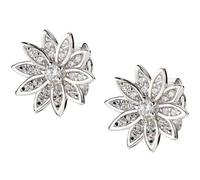 Amen ELOBBZ Women's Earrings, Sterling Silver Zircon