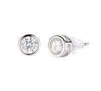 Amen ELPT50BB Women's Earrings, Sterling Silver Zircon