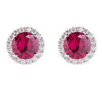 Amen ELUBOBBRZ Women's Earrings, Sterling Silver Zircon