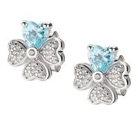 Amen EQUSBAC Women's Earrings, Sterling Silver Zircon